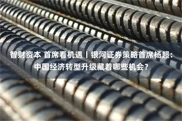 智财资本 首席看机遇丨银河证券策略首席杨超：中国经济转型升级藏着哪些机会？